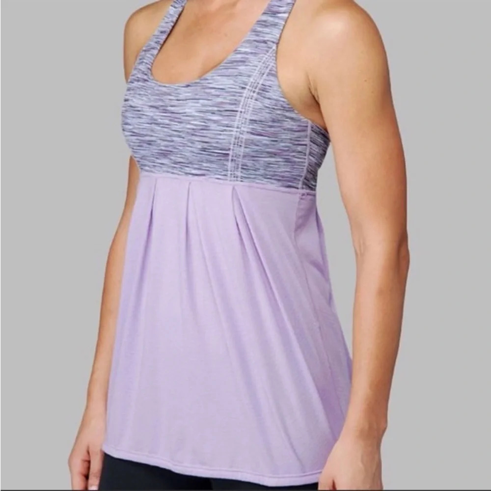 Lululemon Power Dance Tank in Space Dye Lilac